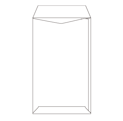 廃番）角8 ケント 100 スミ貼 (〒枠付き)
幅 x 天地：119 x 197mm
米坪：100g/m2