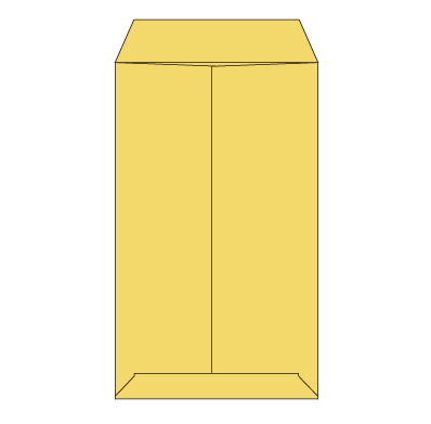 廃番）角8 OKクラフト 70 中貼 (〒枠付き)
幅 x 天地：119 x 197mm
米坪：70g/m2
