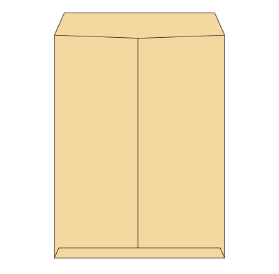 角形A3 クラフト120
幅 x 天地：340 x 445mm
米坪：120g/m2