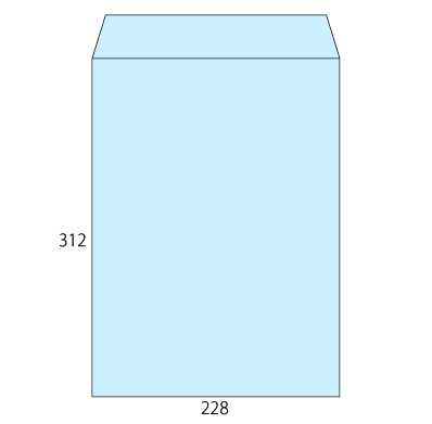 角形A4 ソフトブルー 100L