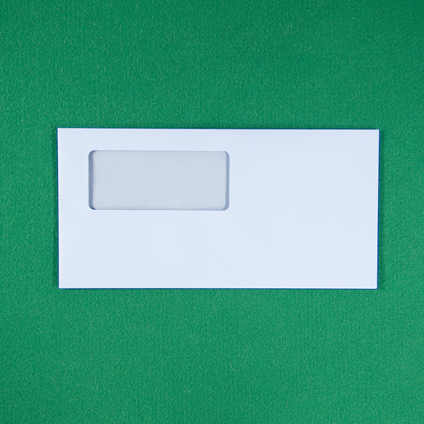 弥生対応 窓付きカマス封筒 ソフトアクア