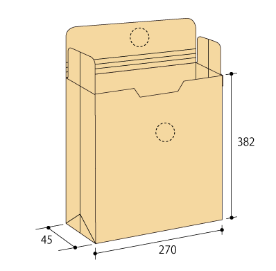 キーパル保存袋・玉付 角1 クラフト
