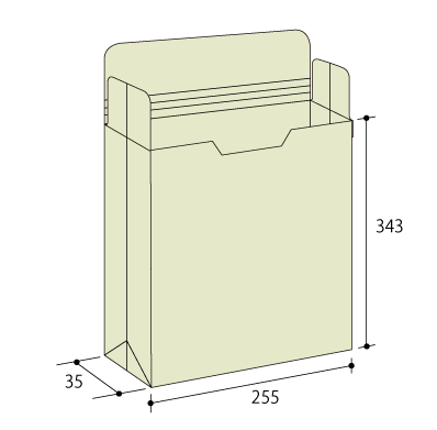 キーパル保存袋・玉なし 角2 ソフトグレー
幅 x 天地：255 x 343mm
米坪：120g/m2