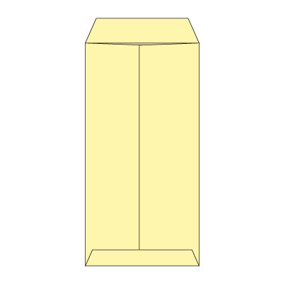 長3セロ窓1号 透けないコーティング パステルクリーム80 (〒枠ナシ)
幅 x 天地：120 x 235mm
米坪：80g/m2