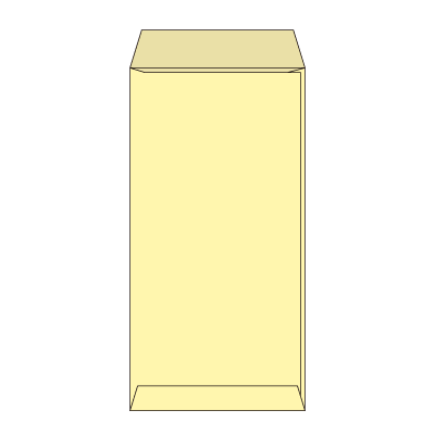 長3透けないコーティング パステルクリーム80 (〒枠あり)
幅 x 天地：120 x 235mm
米坪：80g/m2