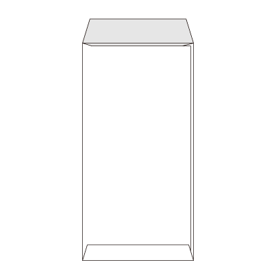 長3 透けないコーティング ケント80(〒枠なし)
幅 x 天地：120 x 235mm
米坪：80g/m2