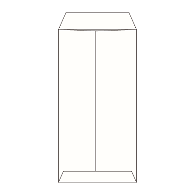 長3セロ窓1号 透けないコーティング パステルホワイト80 (〒枠ナシ)
幅 x 天地：120 x 235mm
米坪：80g/m2
