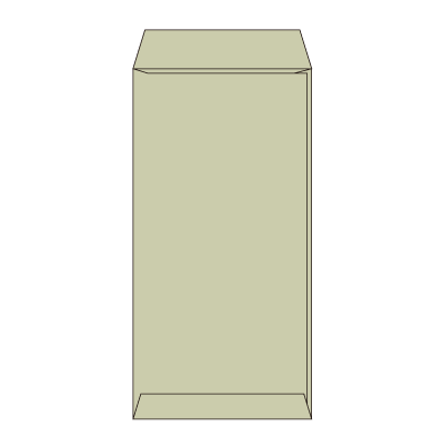 長3グレイ85 ヨコ貼 (〒枠付き)
幅 x 天地：120 x 235mm
米坪：85g/m2