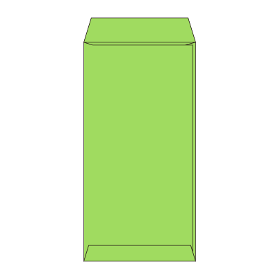 長3 グリーン70 ヨコ貼(〒枠付き)
幅 x 天地：120 x 235mm
米坪：70g/m2