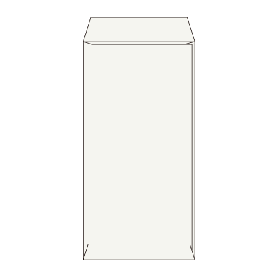 長3サイド封筒 コットン ライトグレイ 116.3g
幅 x 天地：120 x 235mm
米坪：116g/m2