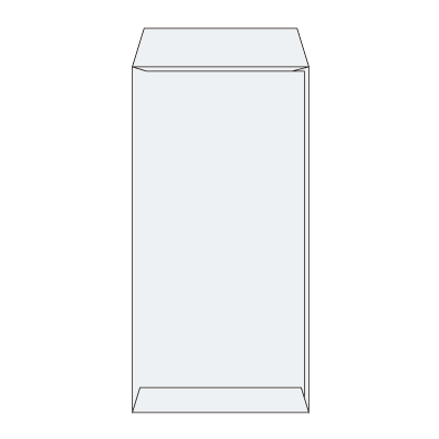 長3 スカイ70 ヨコ貼 (〒枠付き)
幅 x 天地：120 x 235mm
米坪：70g/m2