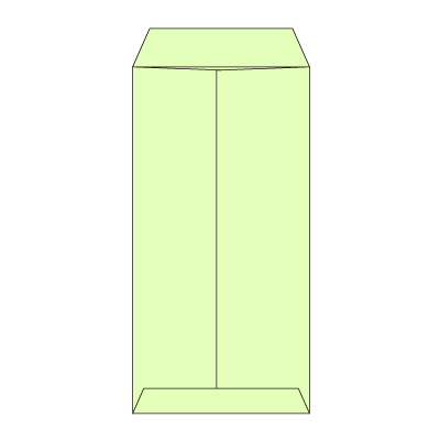 長3セロ窓1号ウグイス85中貼(〒枠ナシ)
幅 x 天地：120 x 235mm
米坪：85g/m2