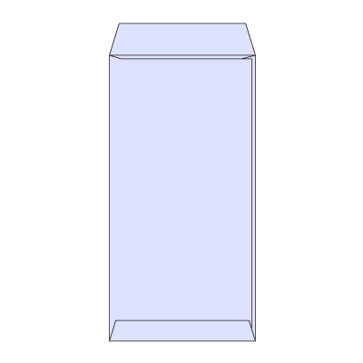 長3パステルアクア80 ヨコ貼 (〒枠付き)
幅 x 天地：120 x 235mm
米坪：80g/m2
