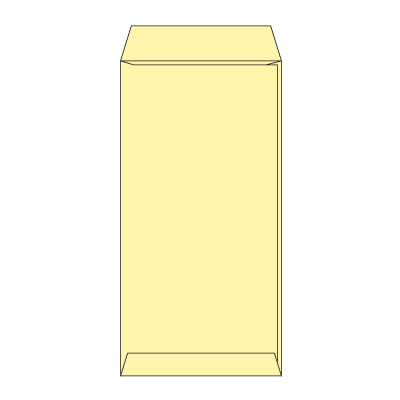 長3パステルクリーム80 ヨコ貼 (〒枠付き)
幅 x 天地：120 x 235mm
米坪：80g/m2