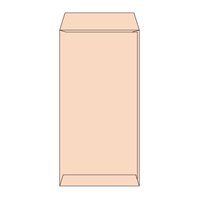 長3パステルピンク80 ヨコ貼 (〒枠ナシ)
幅 x 天地：120 x 235mm
米坪：80g/m2