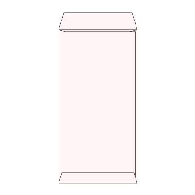 長3パステルサクラ80 ヨコ貼 (〒枠付き)
幅 x 天地：120 x 235mm
米坪：80g/m2