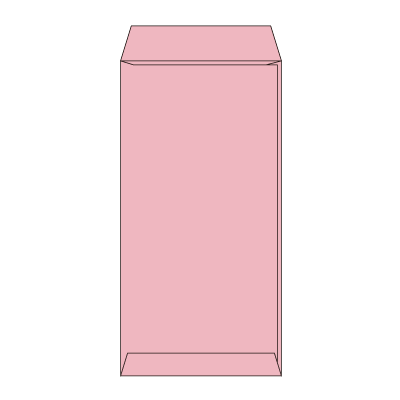 長3パステルサーモン80 ヨコ貼 (〒枠付き)
幅 x 天地：120 x 235mm
米坪：80g/m2