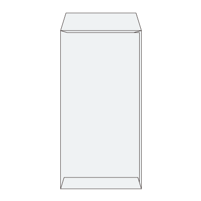 長3パステルスカイ80 ヨコ貼 (〒枠付き)
幅 x 天地：120 x 235mm
米坪：80g/m2