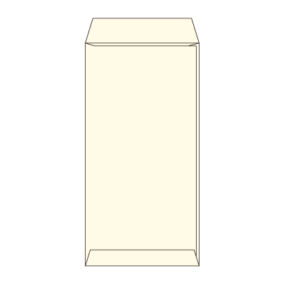 長3パステルウスクリーム80 ヨコ貼 (〒枠付き)
幅 x 天地：120 x 235mm
米坪：80g/m2