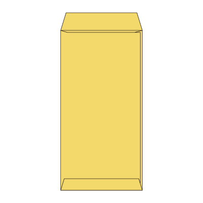 長3 Gクラフト 70 スミ貼 (〒枠付き)
幅 x 天地：120 x 235mm
米坪：70g/m2