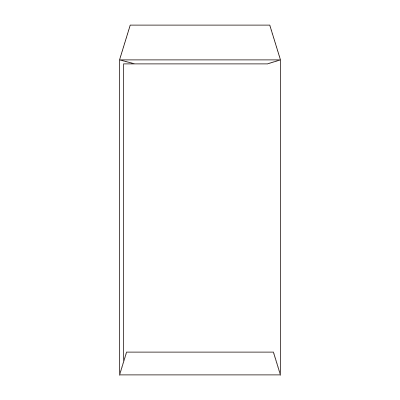 長3サイド封筒 トレーシング 105g
幅 x 天地：120 x 235mm
米坪：105g/m2