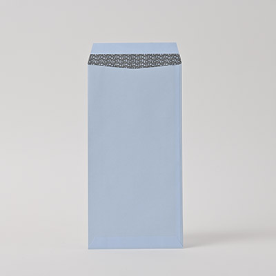 長3 ヨミニクイECアクア 80 スミ貼 (〒枠付き)
幅 x 天地：120 x 235mm
米坪：80g/m2