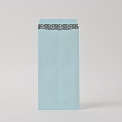 長3窓付 ヨミニクイECブルー 80 中貼 (〒枠なし)
幅 x 天地：120 x 235mm
米坪：80g/m2