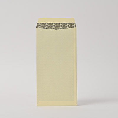 長3 ヨミニクイECクリーム 80 スミ貼 (〒枠付き)
幅 x 天地：120 x 235mm
米坪：80g/m2