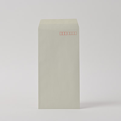 長3 ヨミニクイECグレイ 80 スミ貼 (〒枠付き)