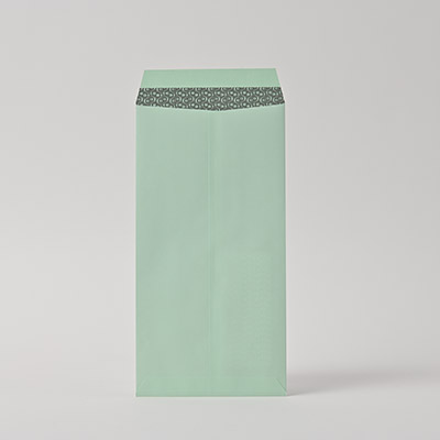 長3窓付 ヨミニクイECグリーン80 中貼 (〒枠なし)
幅 x 天地：120 x 235mm
米坪：80g/m2