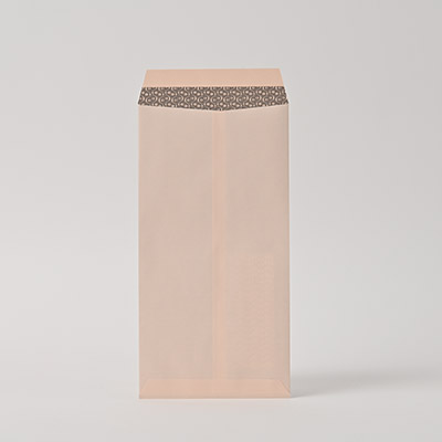 長3窓付 ヨミニクイECピンク 80 中貼 (〒枠なし)
幅 x 天地：120 x 235mm
米坪：80g/m2