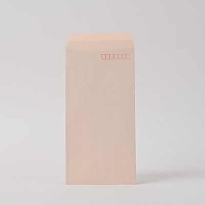 長3 ヨミニクイECピンク 80 スミ貼 (〒枠付き)