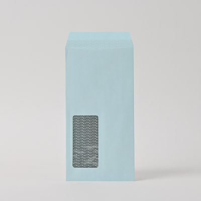 長3窓付 ヨミニクイECブルー 80 中貼 (〒枠なし)