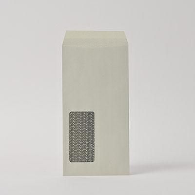 長3窓付 ヨミニクイECグレイ 80 中貼 (〒枠なし)