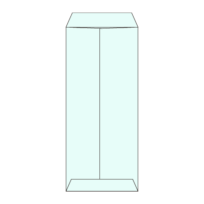 長4セロ窓5号カラーミズ70(〒枠ナシ)
幅 x 天地：90 x 205mm
米坪：70g/m2