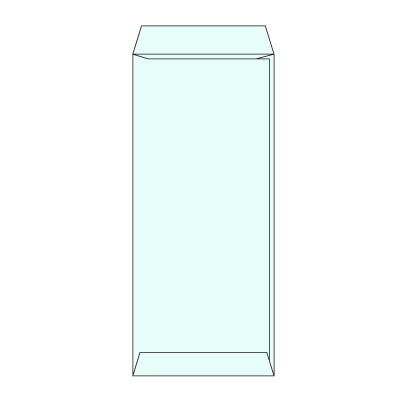 長4カラーミズ70ヨコ貼(〒枠あり)
幅 x 天地：90 x 205mm
米坪：70g/m2