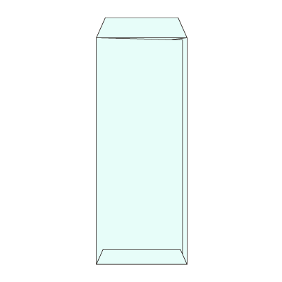 長40カラーミズ70ヨコ貼(〒枠あり)
幅 x 天地：90 x 225mm
米坪：70g/m2