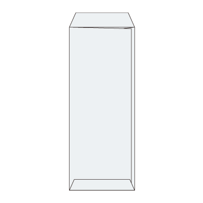 長カラースカイ70ヨコ貼(〒枠あり)
幅 x 天地：90 x 225mm
米坪：70g/m2