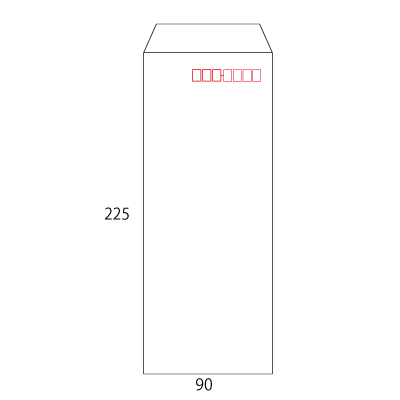 長40 ケント 100(〒枠付き)