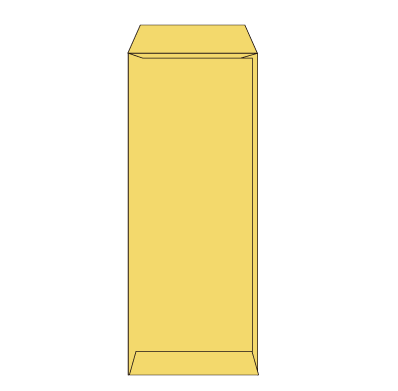 長40 OKクラフト 70(〒枠あり)
幅 x 天地：90 x 225mm
米坪：70g/m2