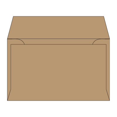 名刺DE封筒(ヨコ・茶)