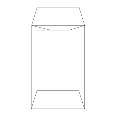 プチ袋【白】上質紙
幅 x 天地：35 x 55mm
米坪：100ｇ/ｍ２