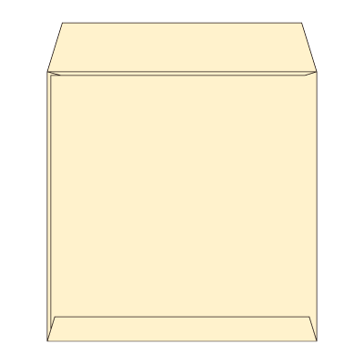 廃番）SE22サイド封筒 コットンナチュラル 116.3g
幅 x 天地：220 x 220mm
米坪：116g/m2