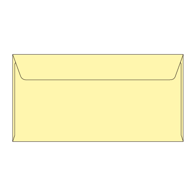 洋長3カマス 透けないコーティング パステルクリーム 100(〒枠なし)