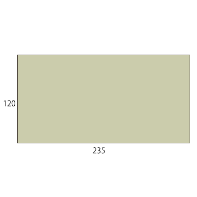 洋長3カマス 透けないコーティング パステルグレー 100(〒枠なし)
幅 x 天地：235 x 120mm
米坪：100g/m2