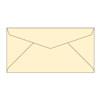 廃番）長3ダイア封筒 コットンナチュラル
