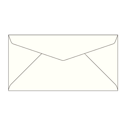 長3ダイア封筒 コットン スノーホワイト 116.3g