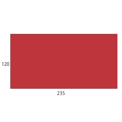 長3カマス34封筒 コニーカラーレッド 85g
幅 x 天地：235 x 120mm
米坪：85g/m2