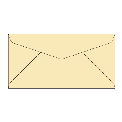 洋0ダイヤ ECベージュ 100 (〒枠付き)
幅 x 天地：235 x 120mm
米坪：100g/m2