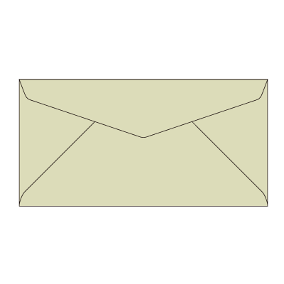 洋0ダイヤ ECグレイ 100 (〒枠付き)
幅 x 天地：235 x 120mm
米坪：100g/m2